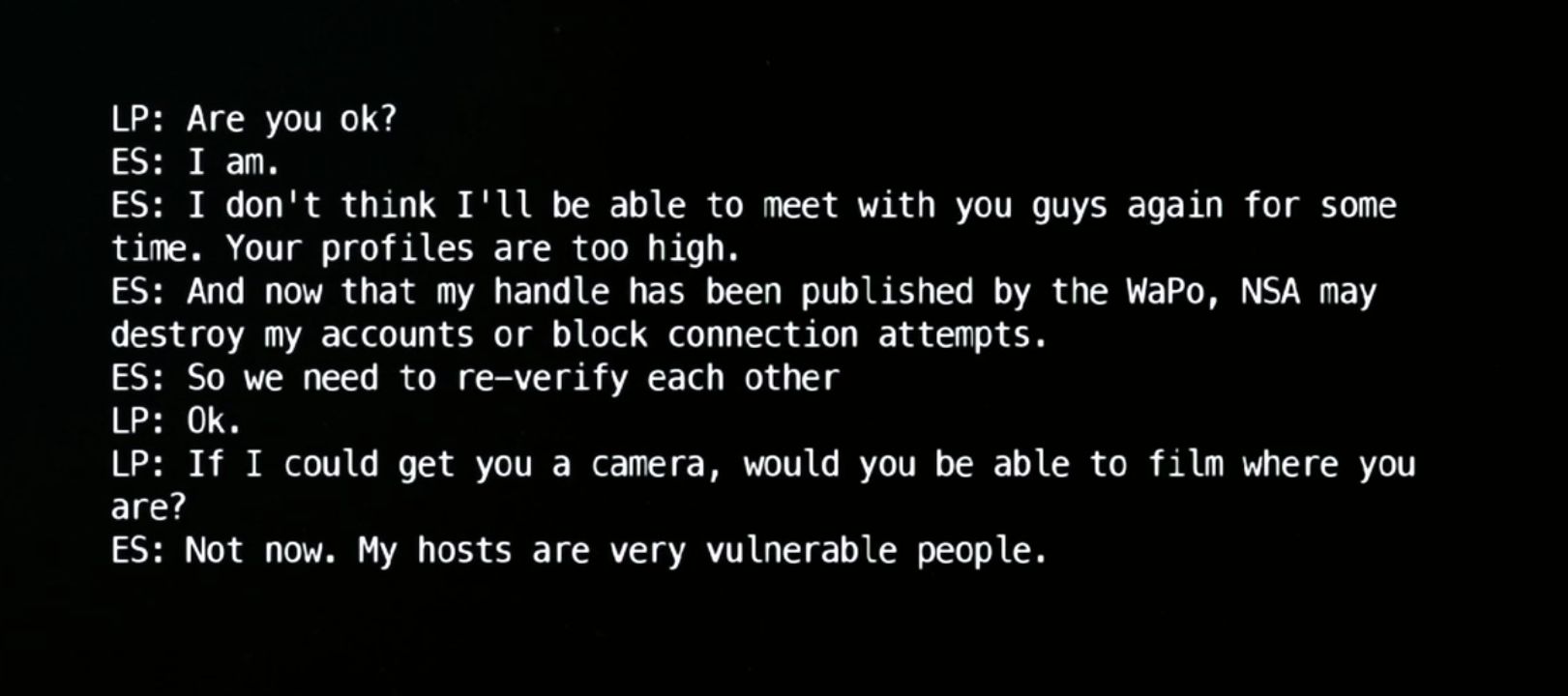 Conversation with Edward Snowden